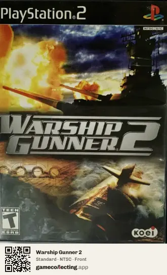 Warship Gunner 2 PlayStation 2, NTSC box front