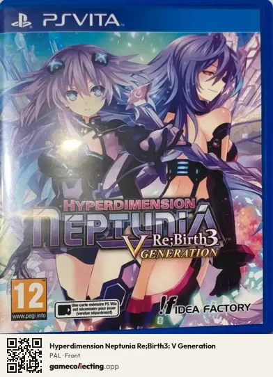 Hyperdimension Neptunia Re;Birth3: V Generation PlayStation Vita, PAL box front