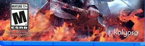 Vikings: Wolves of Midgard, the ESRB box on its front