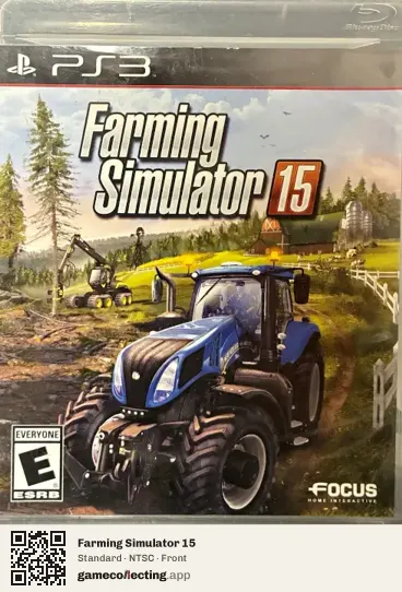 Farming Simulator 15 PlayStation 3, NTSC box front