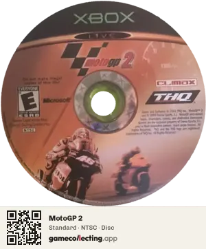 MotoGP 2 Xbox, NTSC disc