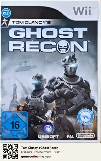 Tom Clancy's Ghost Recon Nintendo Wii, Germany box front