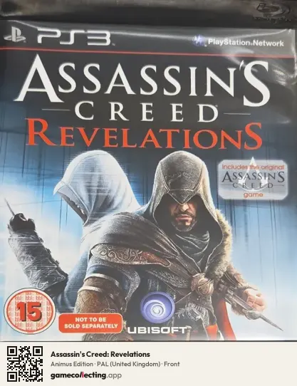 Assassin's Creed: Revelations PlayStation 3, United Kingdom box front
