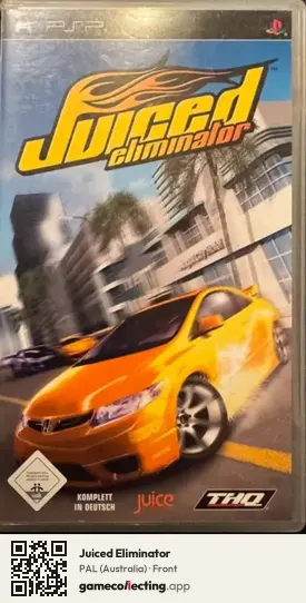 Juiced Eliminator PlayStation Portable, Australia box front