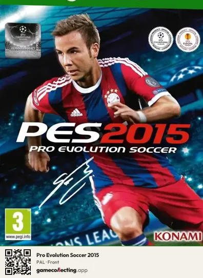 Pro Evolution Soccer 2015 Xbox One, PAL box front