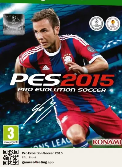 Pro Evolution Soccer 2015 Xbox One, PAL box front