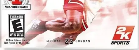 NBA 2K11, the ESRB box on its front