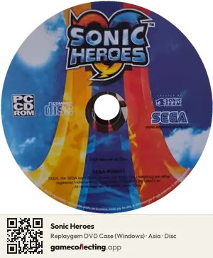 Sonic Heroes Computer, Asia disc