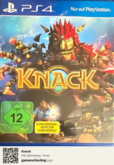 Knack PlayStation 4, Germany box front