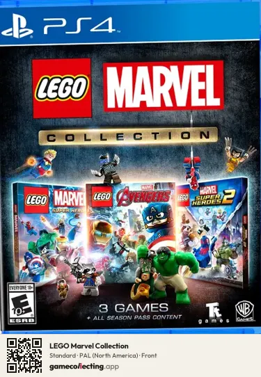 LEGO Marvel Collection PlayStation 4, North America box front
