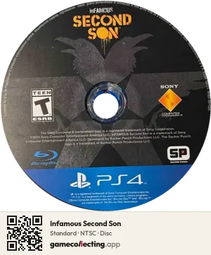 Infamous Second Son PlayStation 4, NTSC disc