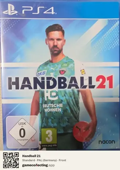 Handball 21 PlayStation 4, Germany box front