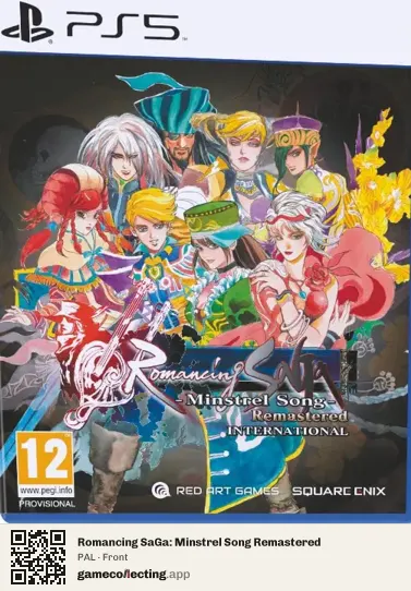 Romancing SaGa: Minstrel Song Remastered PlayStation 5, PAL box front