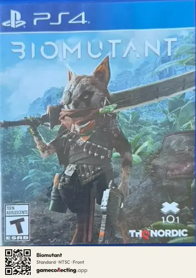 Biomutant PlayStation 4, NTSC box front
