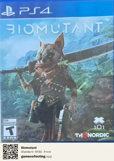 Biomutant PlayStation 4, NTSC box front