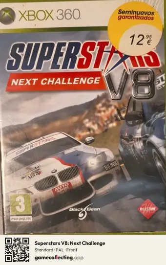 Superstars V8: Next Challenge Xbox 360, PAL box front