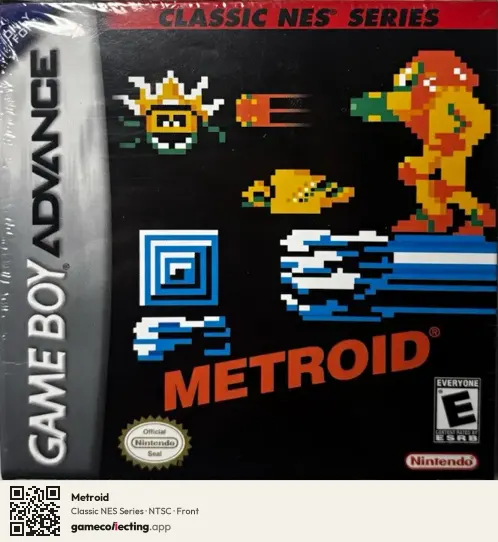 Metroid Game Boy Advance, NTSC box front