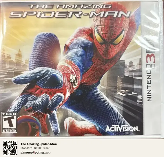 The Amazing Spider-Man Nintendo 3DS, NTSC box front