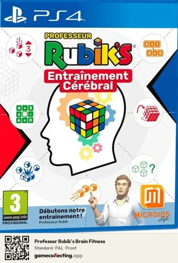 Professor Rubik's Brain Fitness PlayStation 4, PAL box front