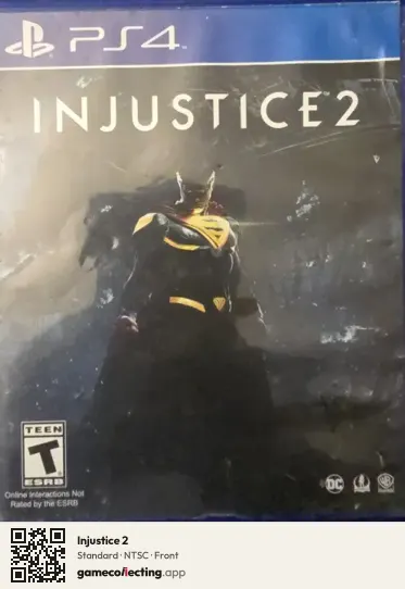 Injustice 2 PlayStation 4, NTSC box front