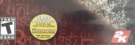 The Da Vinci Code, the ESRB box on its front