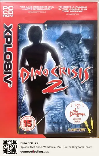 Dino Crisis 2 Computer, United Kingdom box front