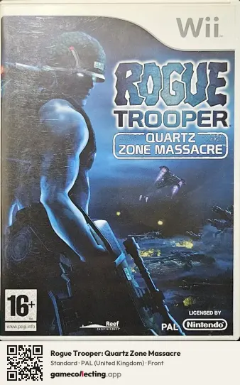 Rogue Trooper: Quartz Zone Massacre Nintendo Wii, United Kingdom box front
