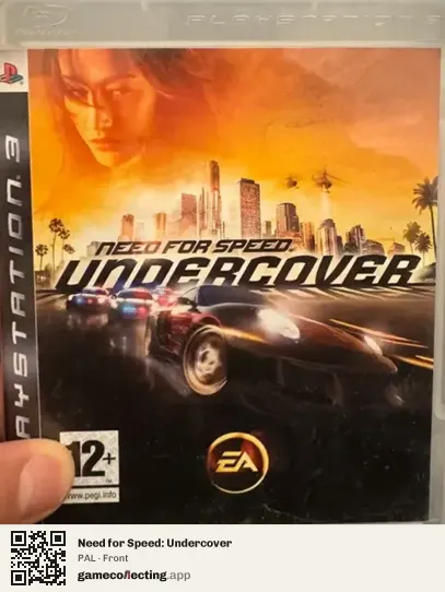 Need for Speed: Undercover PlayStation 3, PAL box front