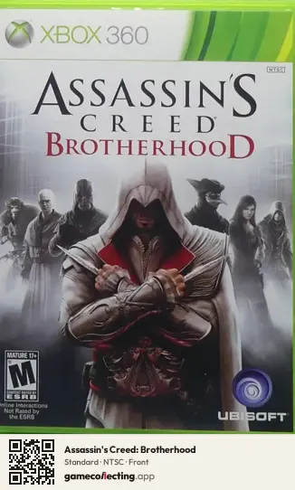 Assassin's Creed: Brotherhood Xbox 360, NTSC box front