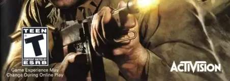 Call of Duty 3, the ESRB box on its front