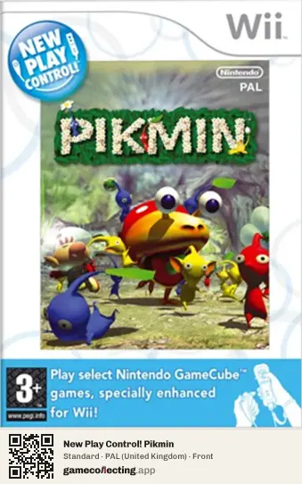 New Play Control! Pikmin Nintendo Wii, United Kingdom box front