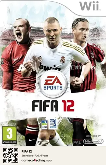 FIFA 12 Nintendo Wii, PAL box front