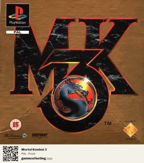 Mortal Kombat 3 PlayStation, PAL box front