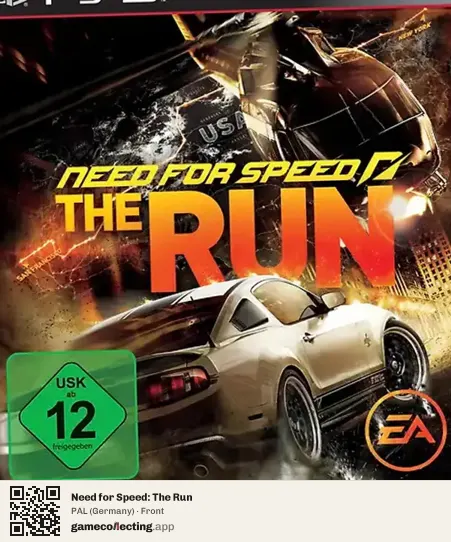 Need for Speed: The Run PlayStation 3, Germany box front