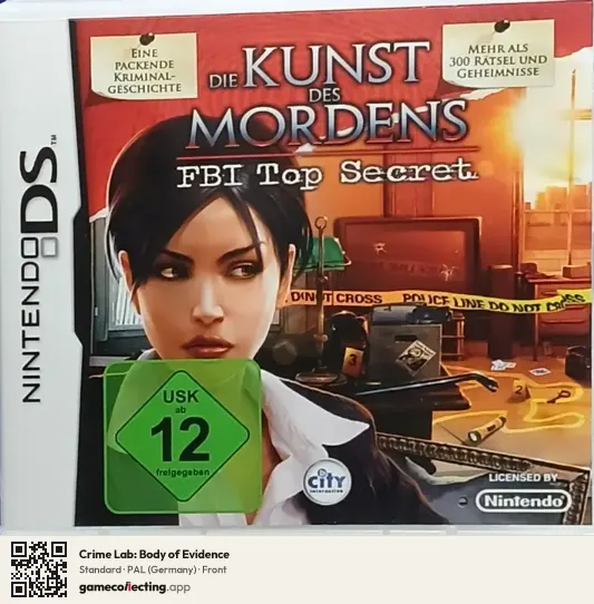 Crime Lab: Body of Evidence Nintendo DS, Germany box front