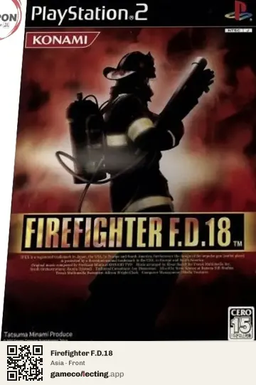Firefighter F.D.18 PlayStation 2, Asia box front
