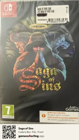 Saga of Sins Nintendo Switch, PAL box front