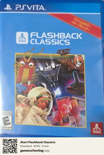 Atari Flashback Classics PlayStation Vita, NTSC box front