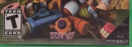 Worms 4: Mayhem, the ESRB box on its front