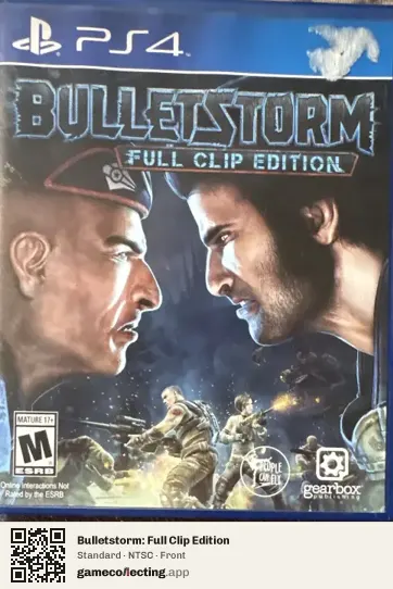 Bulletstorm: Full Clip Edition PlayStation 4, NTSC box front