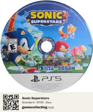 Sonic Superstars PlayStation 5, NTSC disc
