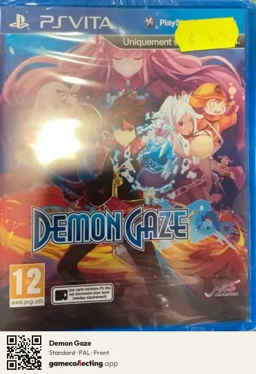 Demon Gaze PlayStation Vita, PAL box front