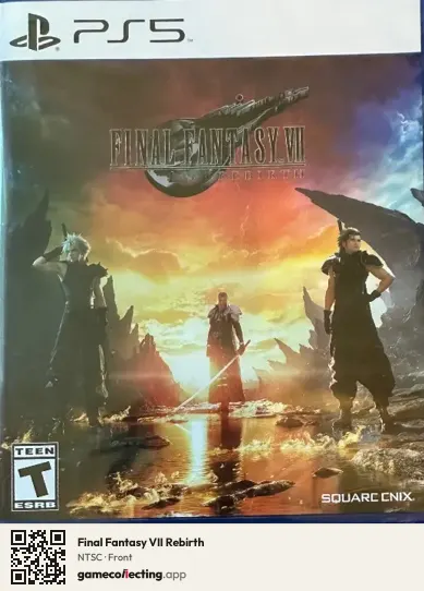 Final Fantasy VII Rebirth PlayStation 5, NTSC box front