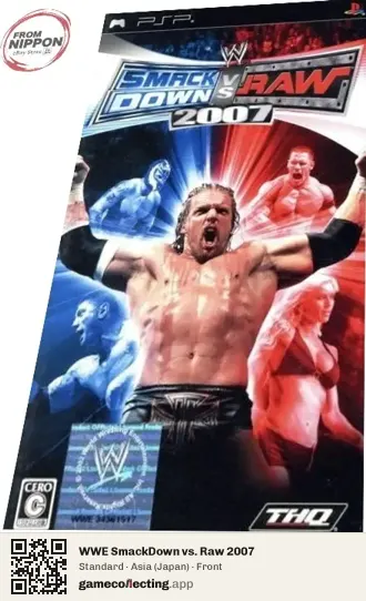 WWE SmackDown vs. Raw 2007 PlayStation Portable, Asia box front