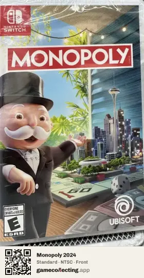 Monopoly 2024 Nintendo Switch, NTSC box front