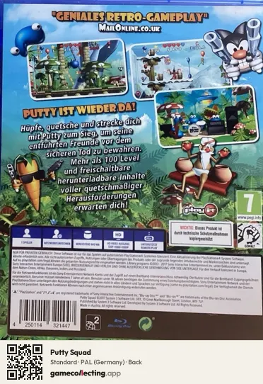 Putty Squad PlayStation 4, Germany box back