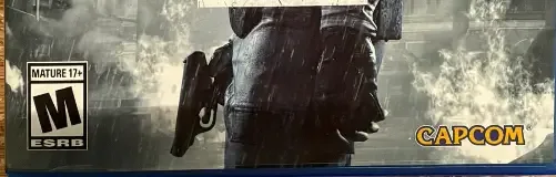 Resident Evil 2, the ESRB box on its front
