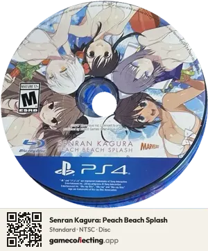 Senran Kagura: Peach Beach Splash PlayStation 4, NTSC disc