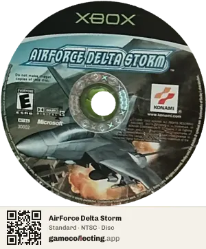 AirForce Delta Storm Xbox, NTSC disc