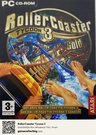 RollerCoaster Tycoon 3 Computer, PAL box front